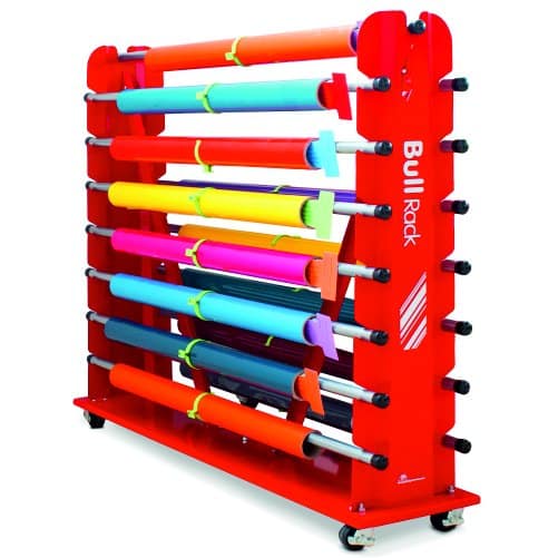 [29BULLRACK] SOPORTE BULL RACK PARA 15 ROLLOS DE HASTA 1.60 CON RUEDAS