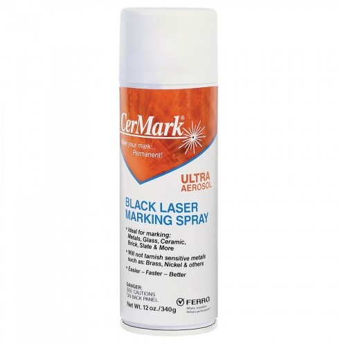 [01CERMARKULTRA] SPRAY CERMARK ULTRA BLACK PARA GRABADO LASER DE ACERO INOX/CRISTAL/CERAMICA. ( UC04B1780 )