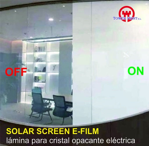 LAMINA OPACANTE ELECTRONICA E-FILM KIT COMPLETO MUESTRA 60X80 CMS, TRAFO Y MANDO.