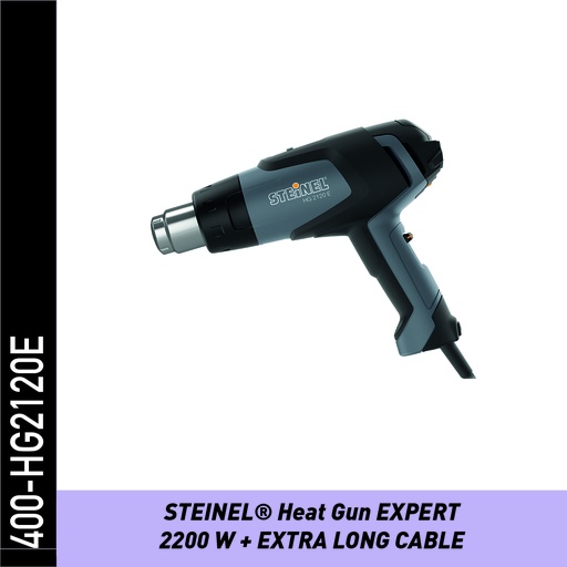[167400-HG2120E] PISTOLA CALOR STEINEL 400-HG2120E -2200 W  CON CABLE EXTRA LARGO. (7.5 MTS)