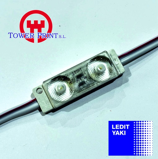 [GTOPTIKACL120/WH] LED LEDIT OPTIKA 120 CLASSIC WH BLANCO 7000K 2 CHIP, 100 MODULOS EN 4 CADENAS de 25 MODULOS 0.72W IP68,(ref 21200012-2) 
