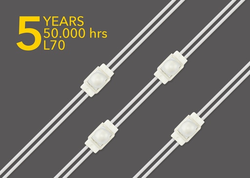 [GTNANOPTIKABLUE/65] LED NANO OPTIKA CADENA DE 50 MODULOS (CABLE DE 65MM) AZUL 0.36W ( REF. 20880127)