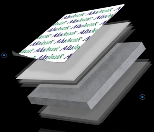 [PSABMBB153/ALUDECOR] PANEL SANDWICH ALUMINIO 3 MM BLANCO MATE/BLANCO BRILLO 0.3mm (PLEGAR) ALUDECOR 3050X1500,und