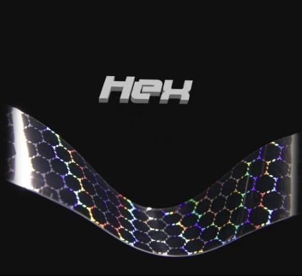 [SBHEX1500/5] LAMINADO ULTRA CURVE HEX 1500 HOLOGRAFIC 1.37 X 5 mts. 