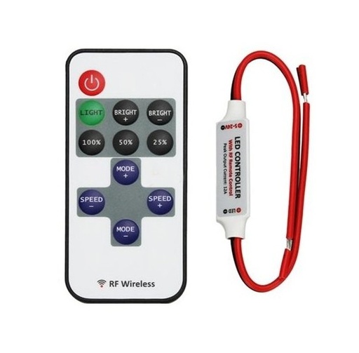 [GTMINI01] DIMMER LED MONOCOLOR CON EFECTOS 5-24V 144W CON MANDO GRTBRFMINI01