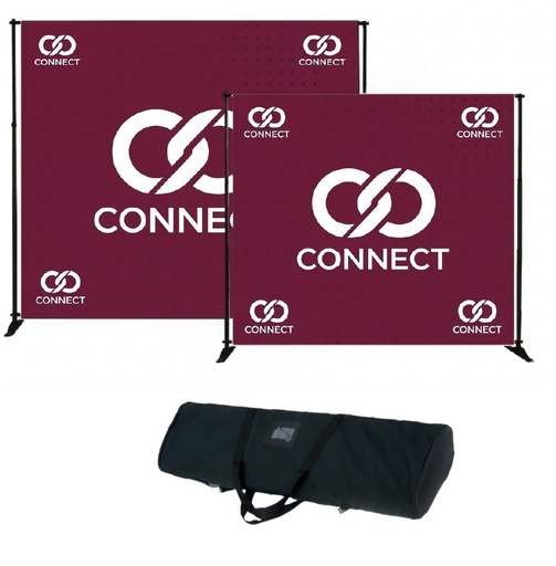 [TAEM03L2] BANNER PHOTOCALL EXTENSIBLE DE HASTA 2600 x 2400 mm . 