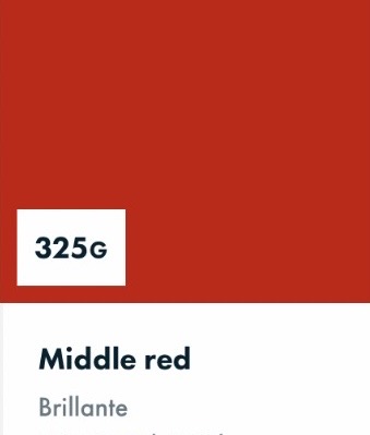 [OR751325] VINILO ORACAL 751-325 MIDDLE RED CAST  1.26 X 50, ml 