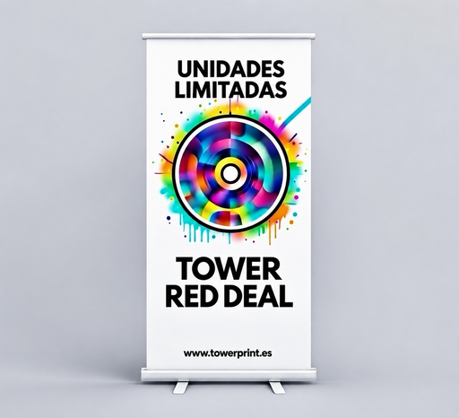 [TAECO100] DISPLAY ENROLLABLE ROLL UP 2 X 1 MTS. ECO RED DEAL 
